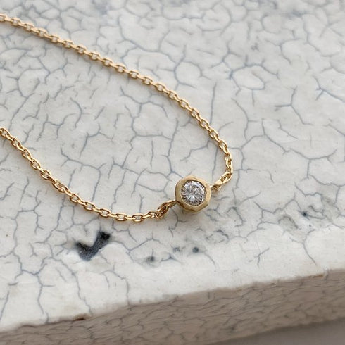 K18YG mini teacup diamond † bracelet